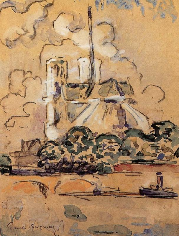 Paul Signac Notre-Dame China oil painting art